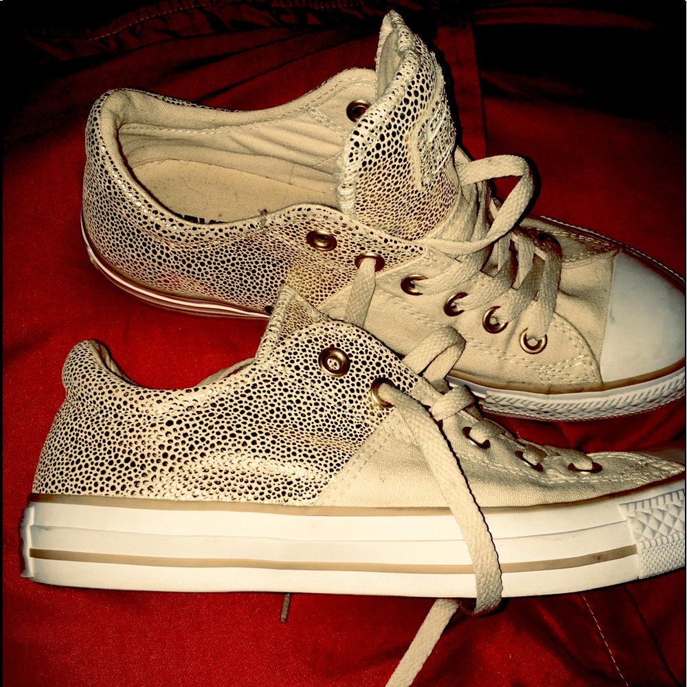 Gold Converse - Picture 1 of 5